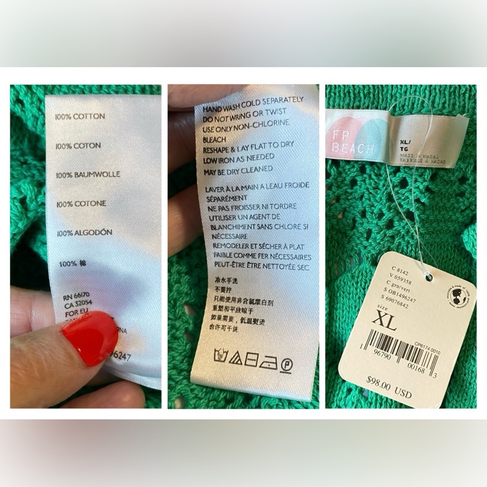 Free people islamorada fauxchet
maxi dress size XL - Picture 16 of 16